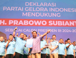 Partai Gelora Dukung Prabowo, Tambah Sekutu Koalisi Indonesia Maju
